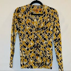 SOLD Tory Burch Wool V Neck Cardigan Sweater XS